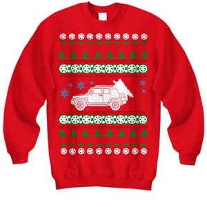 truck like FJ Cruiser Ugly Christmas Sweater Toyota offroad overland camping pnw SUV CUV outdoors  jdm luxury hiking outdoors land cruiser