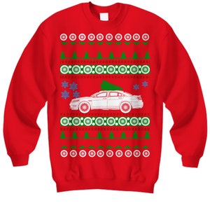 Ford Taurus SHO 2013 Ugly Christmas Sweater Hot Rod Xmas Gift Drag Racing American Iron Fast Holiday Party Sweatshirt