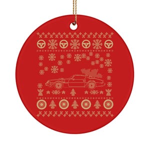 Pontiac Firebird Christmas Tree Ornament Ceramic Decoration for car enthusiasts holiday fast car v8 hot rod vintage collector 1979 v2