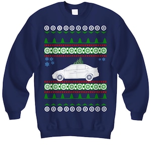 1st gen Prius Ugly Christmas Sweater jumper Xmas Gift  Holiday Party Apparel hybrid green earth toyota gas saver jumper