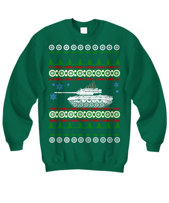 M47 Tank Ugly Christmas Sweater Army Armed Forces Marines Navy Air Force Vehicle Military Fighter Apparel Holiday Shirt Jumper Etsy