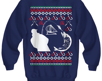 Pulli Weihnachtspullover Angeln Angeln Hässlich Weihnachten - Main Image