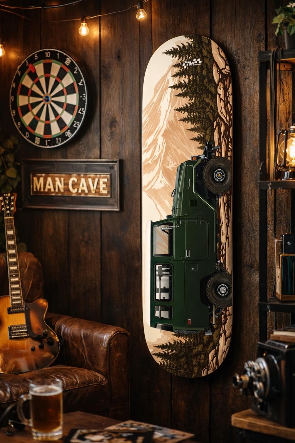 Toyota Land Cruiser FJ43 Skateboard Deck Wall Art – Overland 4x4
