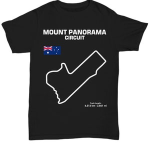 Mount Panorama Track Outline gp moto Shirt scca car racing track day miata nasa hpde racetrack motorsports apparel racing australia bathurst