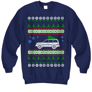 SUV like Land cruiser 80 series Ugly Christmas Sweater Toyota offroad overland camping pnw highlander luxury hiking outdoors land cruiser