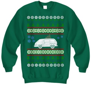 van like Toyota Van 1984 Ugly Christmas Sweater soccer mom overland camping pnw SUV CUV cab highlander jdm luxury hiking outdoors