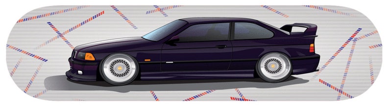Violentm3 Bmw E36 M3 Skateboard Deck Canadian Hard Rock Maple Etsy