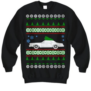 シボレー モンテカルロ 1976 醜いクリスマス セーター クラシックカー ヴィンテージ シボレー スウェットシャツ クリスマス ギフト シボレー ドラッグ レース シボレー カー ホリデー