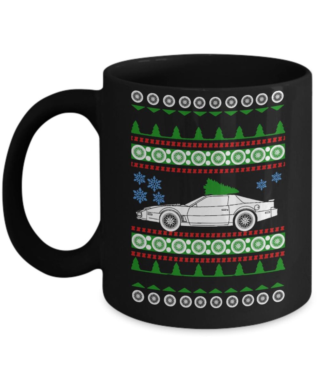 Car Like a 1982 Pontiac Trans Am Ugly Christmas sweater Mug for Coffee