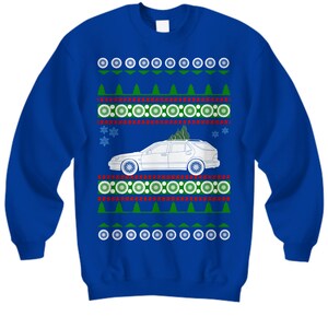 Saab 9-5 Wagon brutto maglione di Natale Aero regalo di Natale svedese Drag Racing neve svedese Holiday Party Abbigliamento regalo per la drogheria veloce del proprietario di Saab