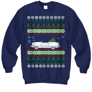 Auto wie Nash Metropolitan Ugly Christmas Sweater alte Schule Retro Vintage Sammler Auto Party Kleidung Weihnachten Shirt Geschenk amerikanisches Auto