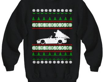 JDM like S2000  S2K Ugly Christmas Sweater import  Xmas Gift Drag Racing track car stance Fast Holiday Party Apparel convertible turbo