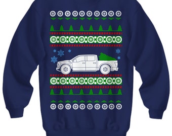 Ford Raptor Supercab 2018 Ugly Christmas Sweater Hot Rod Xmas Gift Drag Racing American Iron Fast Trucks Holiday Sweatshirt