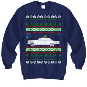 AMC Rambler Ambassador Ugly Christmas Sweater Hot Rod Xmas Gift Drag Racing American Iron Fast Holiday Party Apparel collector vintage