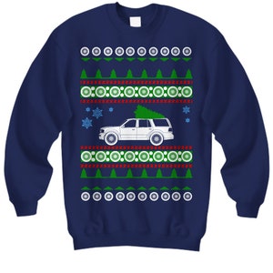 Lincoln Navigator Ugly Christmas Sweater SUV ford Xmas Gift Drag Racing truck van Fast Holiday Party Apparel