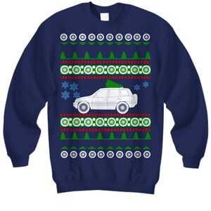 SUV like a RAV4 first gen Ugly Christmas Sweater offroad overland camping pnw cab highlander jdm luxury hiking outdoors toyota