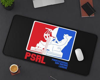 PSRL Desk Mat: Sim Racing Desk Mat for Car Racing Video Game Players, Sim Racer Christmas Gift idea, Free US shipping
