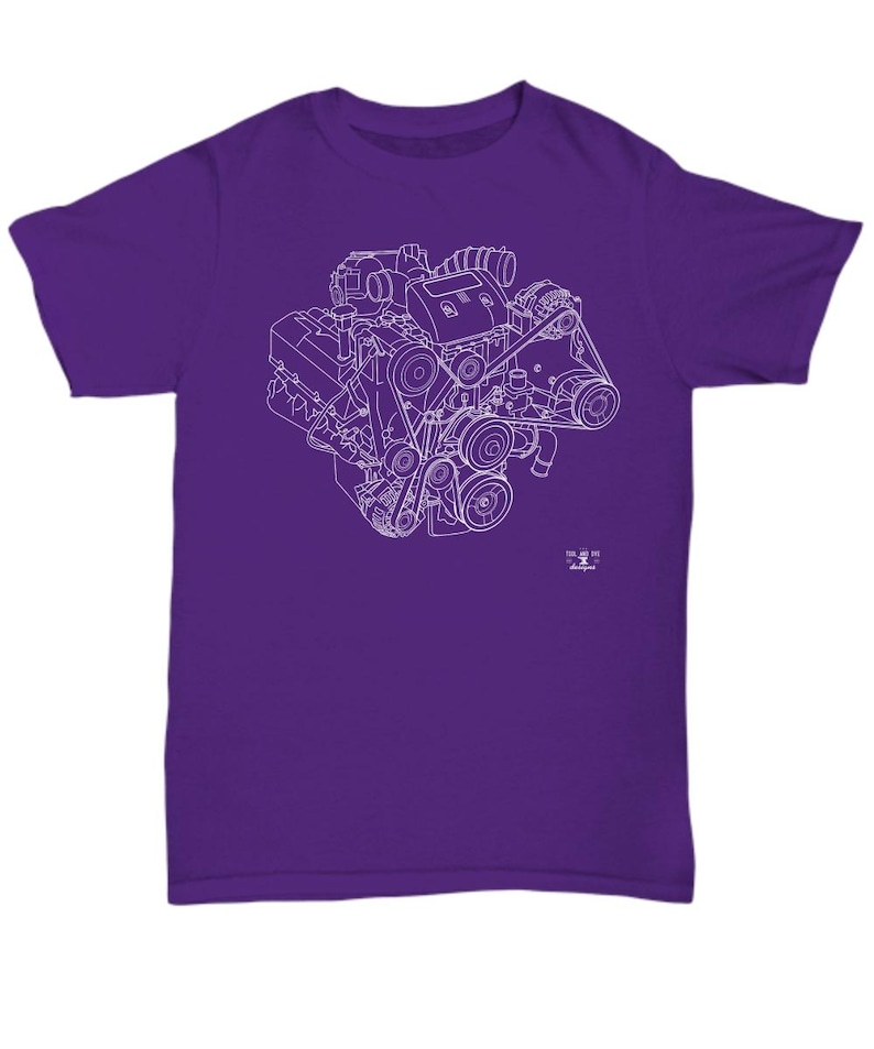Turbo Diesel Ford Engine Blueprint Shirt, 7.3L Gift for Powerstroke ...