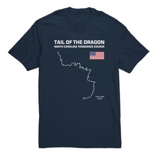 Tail of the Dragon US 129 Outline Shirt car racing track day spec gift miata nissan mazda nasa hpde lemans jgtc deals gap curvy canyon run