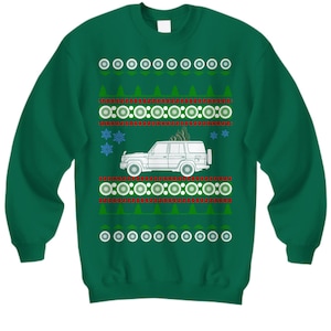 truck like a 70 series Landcrusier Ugly Christmas Sweater Toyota offroad overland camping SUV overlanding jdm hiking outdoors land cruiser