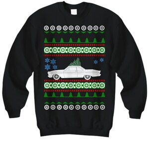 car 1964 Mercury Comet Caliente Ugly Christmas Sweater Hot Rod Xmas Gift Drag Racing American Iron Fast Holiday Party Apparel classic image 2