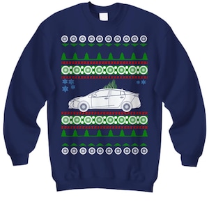 4th gen Prius Ugly Christmas Sweater jumper Xmas Gift  Holiday Party Apparel hybrid green earth toyota gas saver jumper