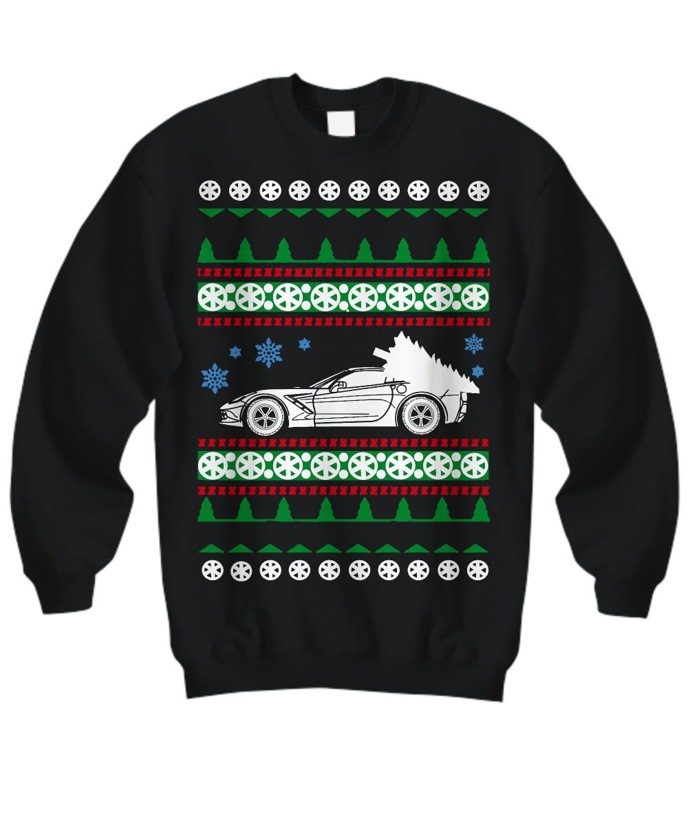 Corvette C7 Ugly Christmas Sweatshirt
