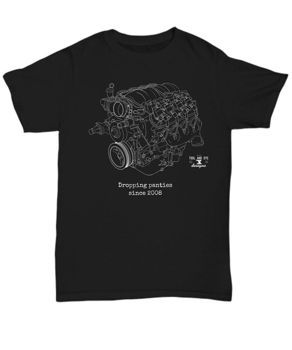 Funny LS Engine Blueprint Shirt Dropping Panties Since 2008 V8 Ls1 Pontiac  Corvette Camaro Drag Racing Big Block Sbc Fast Gasser Race -  Canada