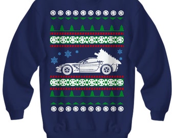 Corvette C7 Ugly Christmas Sweater High Performance Sports Car Race Car Chevy Holiday Sweatshirt chevy chevrolet hot rod gift shirt