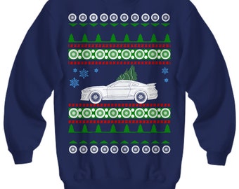 Ford Mustang Shelby GT500 Ugly Christmas Sweater Hot Rod Xmas Gift Drag Racing American Iron Fast Holiday Party Apparel