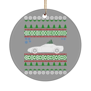 Chevy Corvette C5 Christmas Tree Ornament Ceramic Decoration for car enthusiasts holiday fast car v8 hot rod vintage collector vette ls