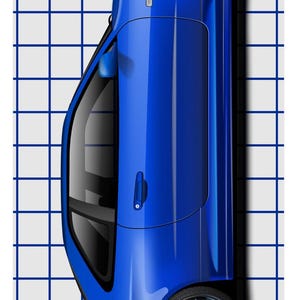 Car art R34 GTR Skateboard Deck, r34 bayside blue nissan skyline gift, r34 gtr garage art, gtr gift idea, guys gift, fathers day gift v2