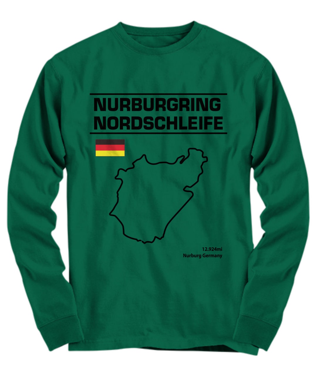 Nordschleife Nurburgring Track Outline Shirt the Green Hell Die Grune ...