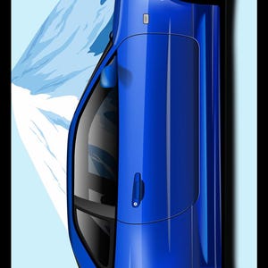 Car art R34 GTR Skateboard Deck, r34 bayside blue nissan skyline gift, r34 gtr garage art, gtr gift idea, guys gift, fathers day gift v4