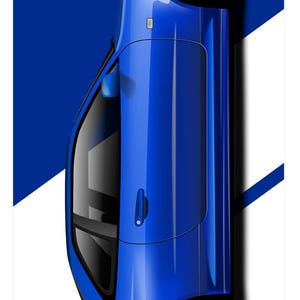 Car art R34 GTR Skateboard Deck, r34 bayside blue nissan skyline gift, r34 gtr garage art, gtr gift idea, guys gift, fathers day gift v3