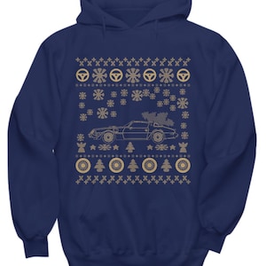 Pontiac Firebird Trans Am Ugly Christmas Sweater Hoodie sweatshirt Hot Rod Xmas Gift Drag Racing American Iron Car Holiday Party Apparel
