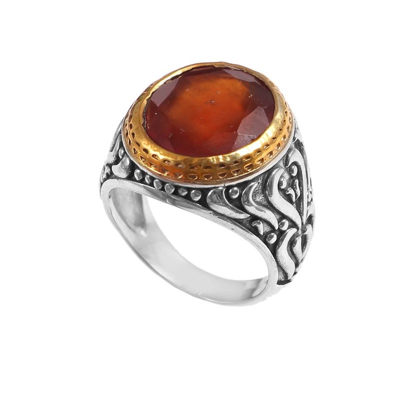 Natural garnet stone ring made to order in your size oval cut stone garnet ring 925 sterling silver