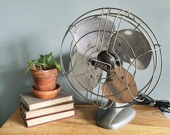 Vintage Electric Fan NON WORKING Fasco Table Desk Fan