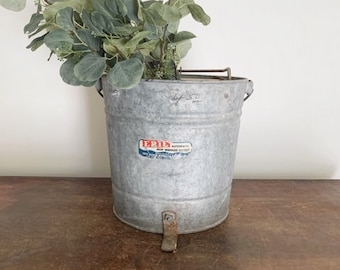 Heavy Duty Metal Mop Bucket Galvanised Strong 16 Litre Capacity