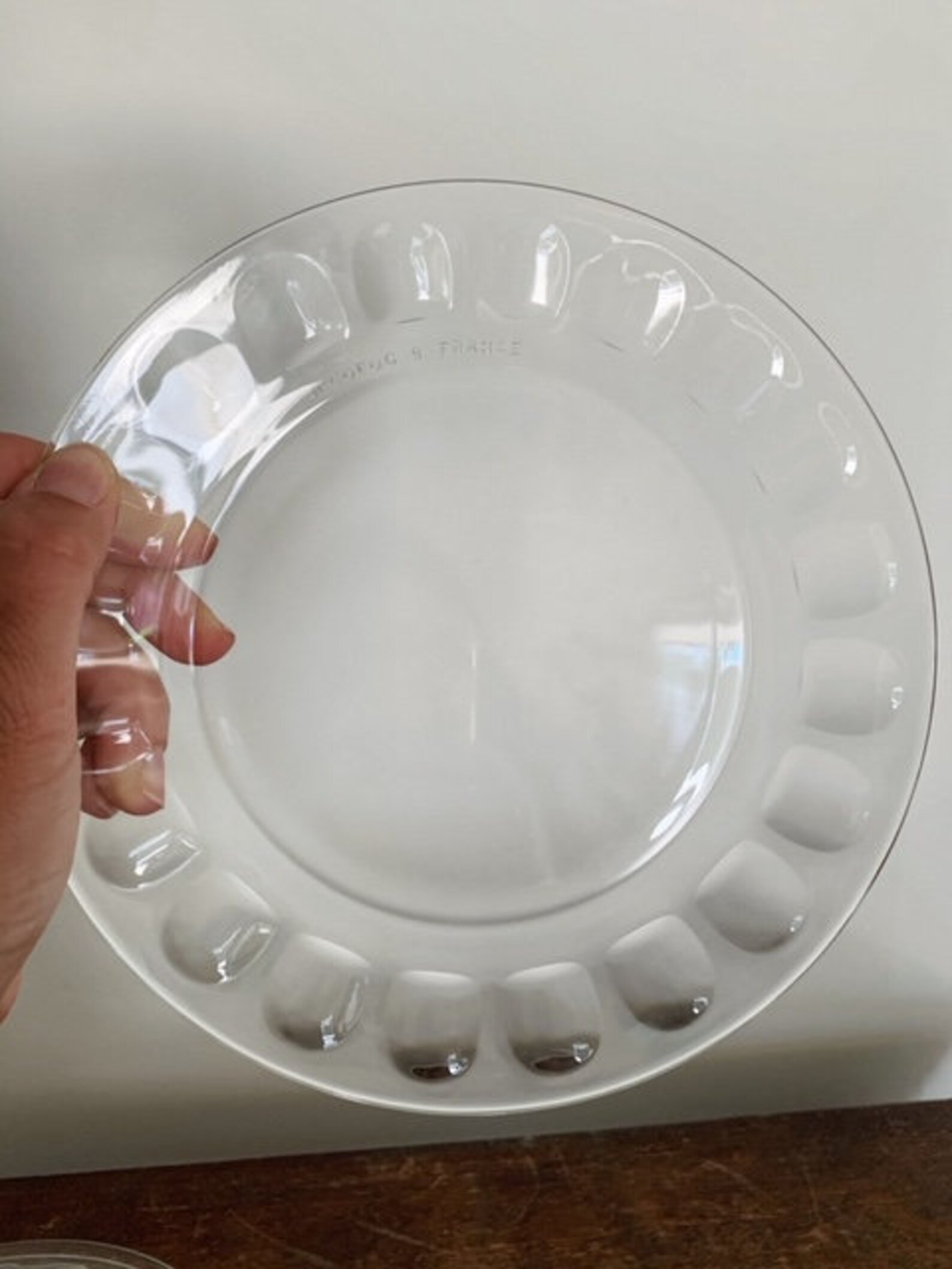 Vintage Clear Glass Dessert Plates Set of 12 Arcoroc Glass Etsy