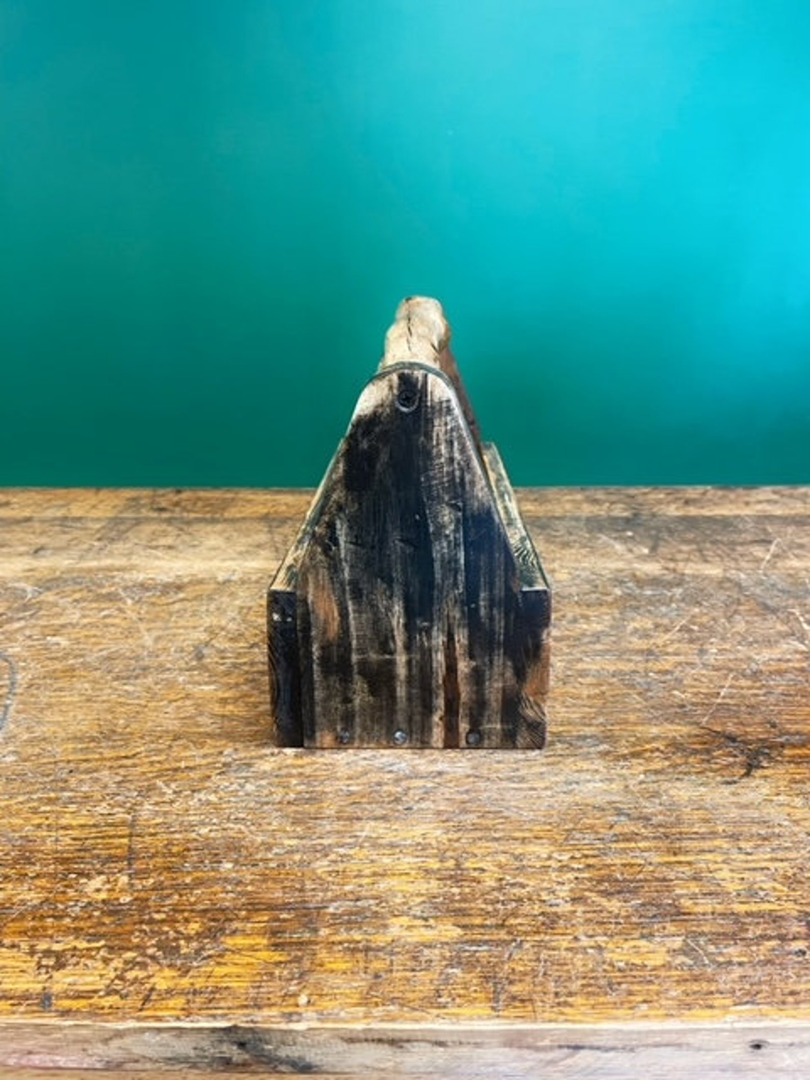 Wooden Tool Box Reclaimed Wood Tool Caddy Modern Farmhouse Etsy