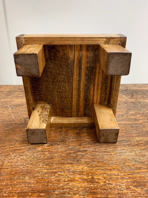 Rustic Wood Riser Pedestal Plant Stand Handmade Reclaimed Wood - Etsy