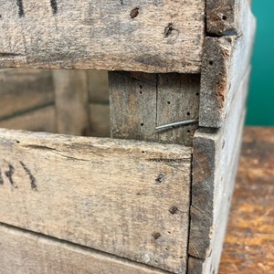 Vintage Wooden Fruit Crate Wood Farm Box Produce Crate Farmhouse Decor ...