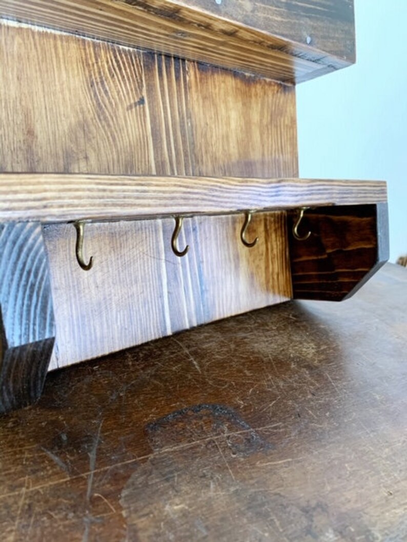 Mail Organizer Wall Hanging Entry Organizer Reclaimed Wood Etsy