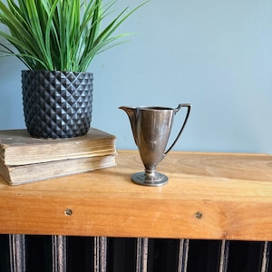 Vintage Silver Pitcher Mini Trophy Cup Tarnished Silver