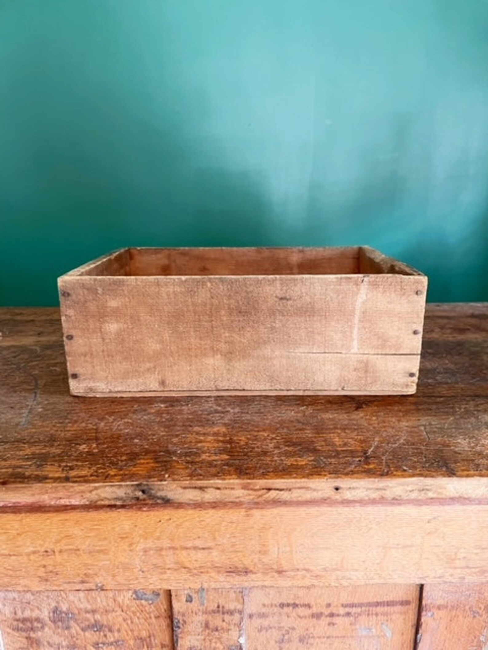 Vintage Wooden Fruit Crate Primitive Produce Box Etsy