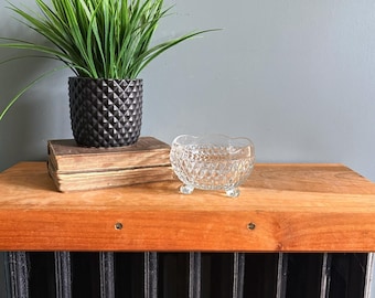 Vintage Cut Glass Footed Bowl Glassware