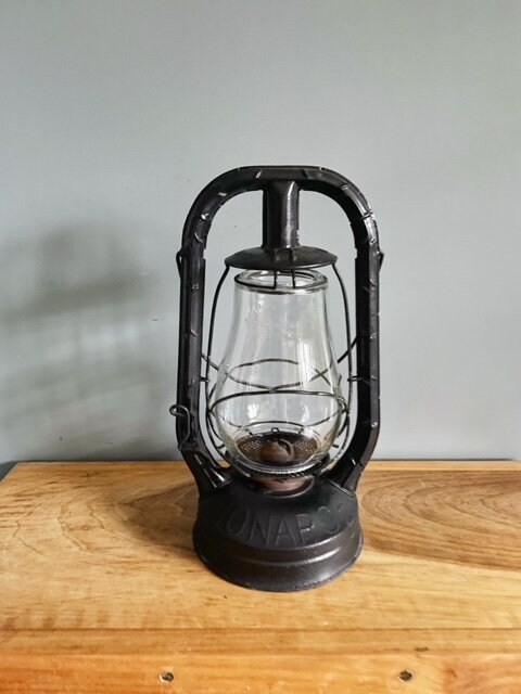 Dietz Monarch #10 Hot Blast Blue and Gold Kerosene Lantern