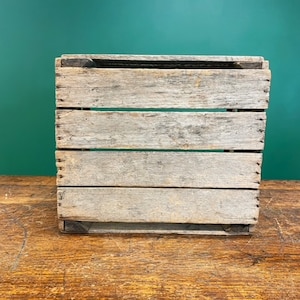 Vintage Wooden Fruit Crate Wood Farm Box Produce Crate Farmhouse Decor ...