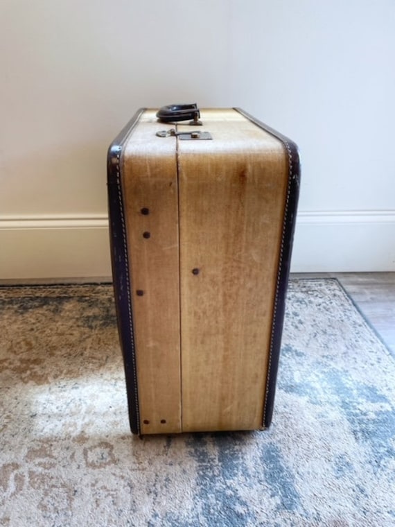 Large Vintage Suitcase Luggage Photo Prop Gem